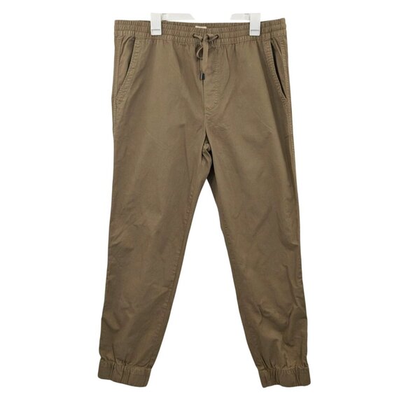 Gap Jogger Pants Men Size L Canvas Cargo Khaki Casual Pull-On Gorpcore Commute - Picture 1 of 10